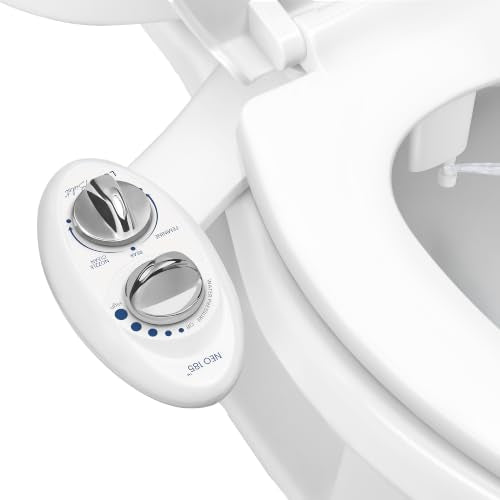 LUXE Bidet NEO 185 White Bidet Attachment for Toilet Seat