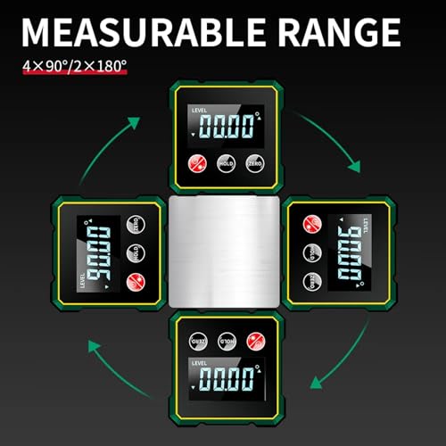Laidawei Digital Angle Finder with Laser Level – 360° Inclinometer