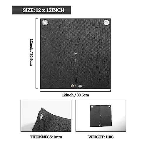 Zlirfy Welding Blanket,Heat Shield Welding Pad,12''x12'' Flame Protector Pad Plumbing Hole Propane Torch,Soldering Torch Flame Protector,High Temp Heat Resistant Cloth for Soldering Copper Pipe