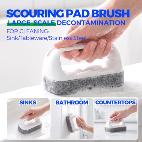 Holikme 6 Pack Dish Brush Set with Handle - Green Kitchen & Household Cleaning Tools