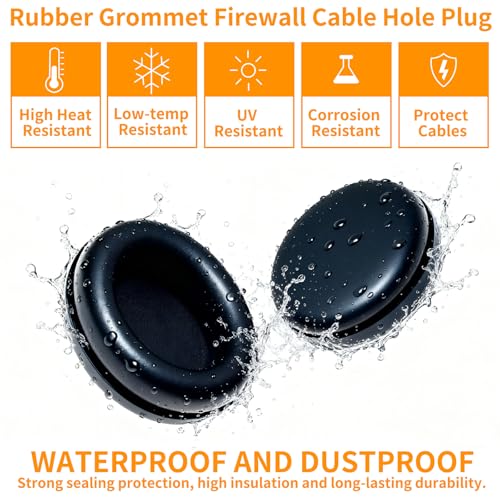 70 Pack Rubber Grommet Kit for Automotive Wiring, Home Improvement, Organizer