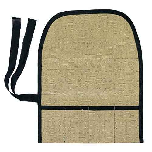 BeaverCraft TR4 Rolling small tool up organizer bag 4 pockets wrench roll up pouch gear roll up tool pouch for knives and chisels storage with 4 slots