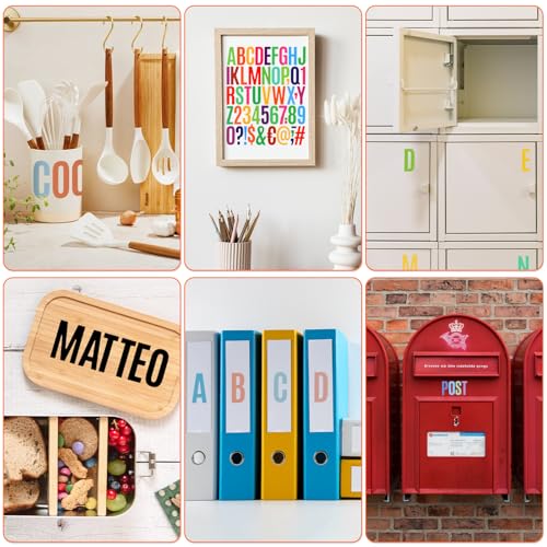 AZUREAL 1000 Self-Adhesive Vinyl Letter & Number Stickers, Waterproof Signage