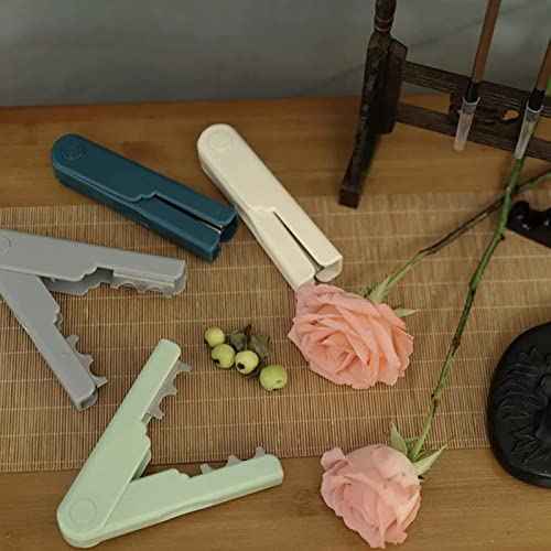 TEONEI Rose Thorn Stripper Tool,Rose Thorn Remover,Leaf Thorn Stripper Tool,Flower Stem Cutter(Pink)