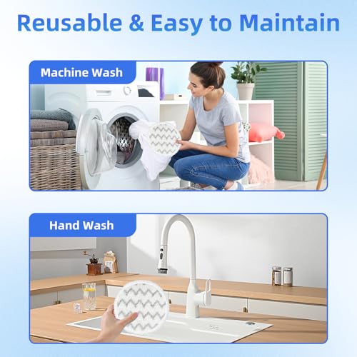 VIEWALL Steam Mop Pads Replacement for Shark S8000 S8001 S8002 S8200 S8200 – S7000/S8000 Variation Included