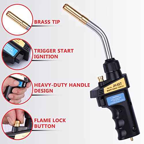 Propane Torch, Soldering Torch, Use Brazing, Cooking, Surface Heating Treatment (Hand Torch Head)