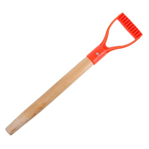 Mikikit Garden Fork Replacement Handle Durable D Shaped Wooden Shovel Grip Nonslip Surface for Secure Control Strong Pitch Fork Handle Replacement for Tough Digging Tasks