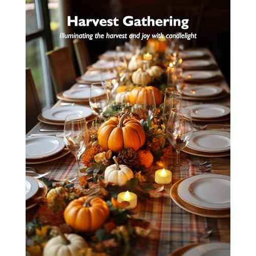 Homemory 24-Pack Flameless LED Tea Lights Candles Battery Operated, 200+Hour Fake Electric Candles TeaLights for Votive, Halloween, Ofrenda, Diya, Wedding Centerpiece Table Decor, Funeral, Christmas