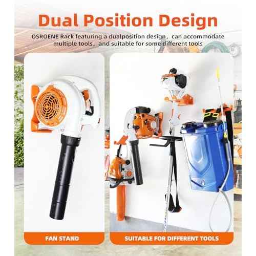 Leaf Blower Hanger, 1 Pack Handheld Blower Rack for Garage Wall, Leaf Blower Holder, Only Compatible with Stihl BG-50, BG-56, BG-66, SH-56
