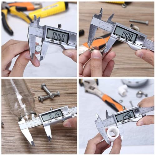 Digital Caliper Measuring Tool, Stainless Steel Vernier Micrometer
