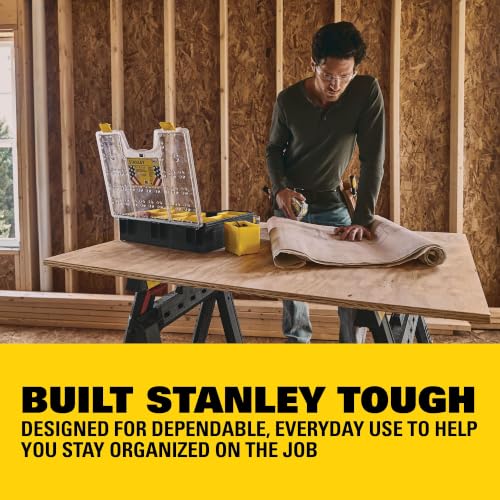 STANLEY Deep Pro Small Parts Organizer 10 Compartments - STST14710, One Size