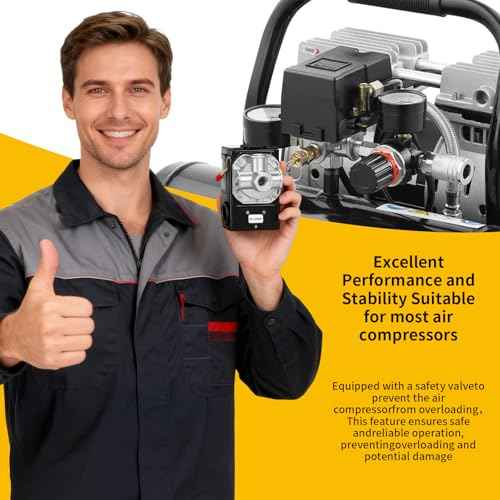 LF10-4H Air Compressor Pressure Switch Control NPT1/4 95-125 PSI 20A 4 Port Air Compressor Pressure Switch