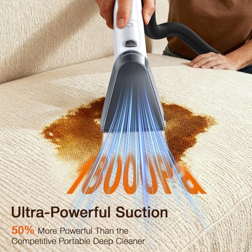 LABIGO Deep Black & White Carpet Cleaner Machine - Portable Rug & Upholstery Extractor