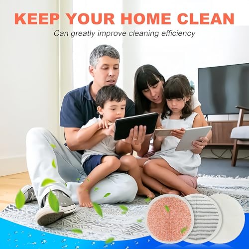 Sgizoku Heavy Scrub Mop Pads for Bissell Spinwave/Crosswave 6+4+2 Pack (6 Heavy Scrub, 2 Soft, 4 Scrubby) - Refill