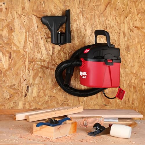 Shop-Vac Red 1 Gallon 1 Peak HP Wall Mount Wet Dry Vacuum - Portable