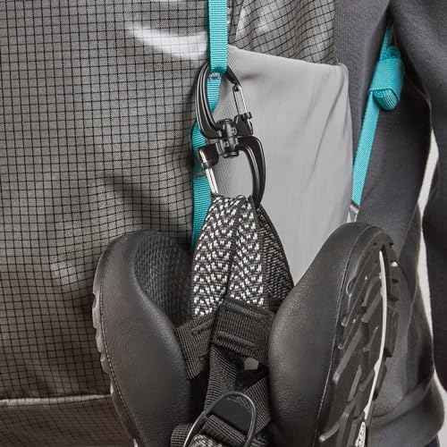 Nite Ize S-Biner 360 SlideLock Dual Carabiner, Swivel Carabiner for Keys and Gear 35 lbs, Size #3