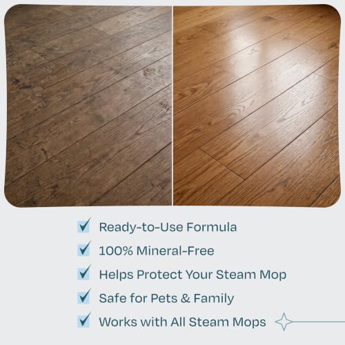 Steam & Go Demineralized Water for Steam Mop – 32 oz, Eucalyptus Mint