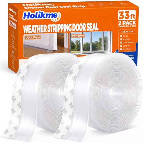 Holikme Weather Stripping Door & Shower Seal Strip 1.8 W - 33 Feet (Variation of THIS listing)
