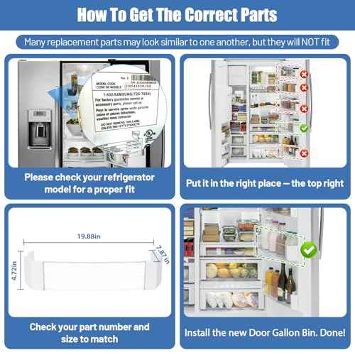 WR71X10427 Door Gallon Bin Compatible With GE Refrigerator Door Shelf Bin Rack ZISS420DRISS ZISS420NM ZISB420DRH ZIS420NRJ ZISW420DRG, Door Shelf Bin Replace 945734 AP3190209 AH698135 EA698135