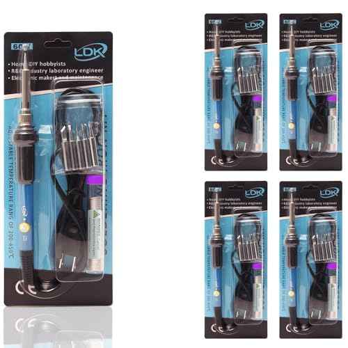 5 Pack Bulk LDK Soldering Iron Kits 60W 110V Adjustable Temperature Electric Soldering Gun Welding Tools