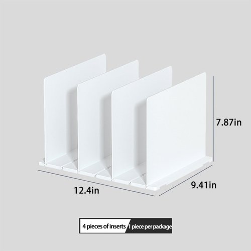 QIYUNI White Multi-Functional Bag Storage Rack Wardrobe Storage partition Artifact Save Space be dust-proo Spacer Partition Board