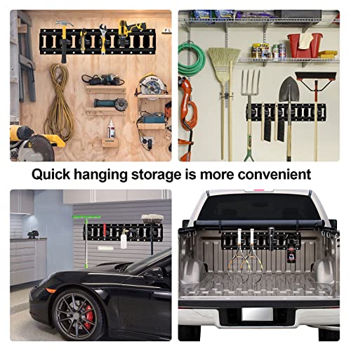 6 Pack E-Track Tool Holders |E Track Accessories for Enclosed Trailer to Keep Rakes,Shovels, Broom|e Track Tool Holder Hanger for Trailer Accessories| Tool Stabilizer for Etrack Accessories