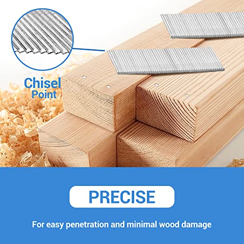 Meite 16 Gauge Finish Nails 2-1/2 Inch Box of 2,000 Galvanized Angled Nails