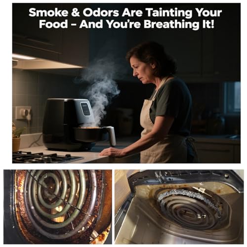 Kispog Air Fryer Splatter Guard for Cosori TurboBlaze, Iconic & 5.8 Qt - Fits TurboBlaze & Iconic