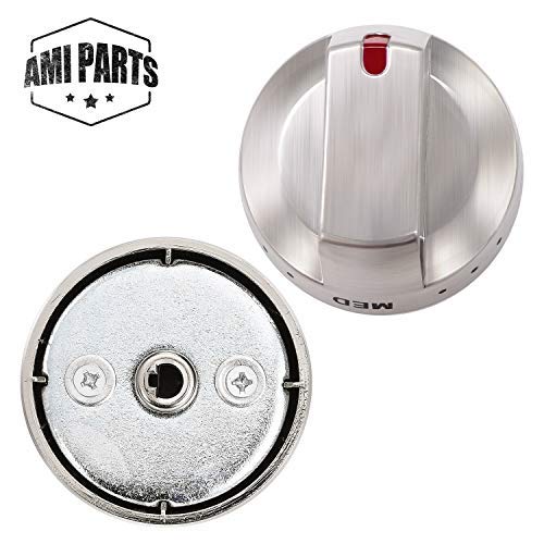AMI PARTS DG64-00473A Silver Range Oven Knob - Compatible Samsung NX58H5600SS