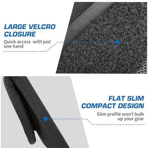 Ullnosoo Glove Pouch for Duty Belt, 1680D Nylon Latex Disposable Glove Holder for Firefighters, EMS, EMT, Paramedics, First Responders