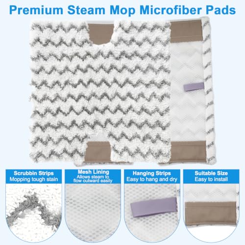6 Pack Steam Mop Replacement Pads for Shark Genius S5003D S3973D – Extolife