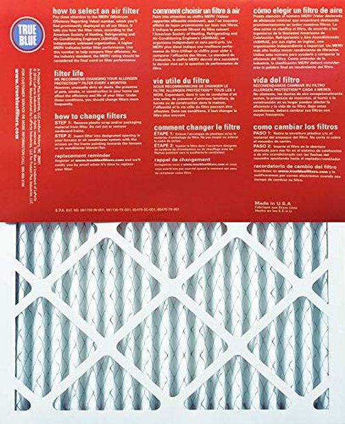 True Blue Allergen 15x20x1 Air Filter , MERV 11, 4-Pack