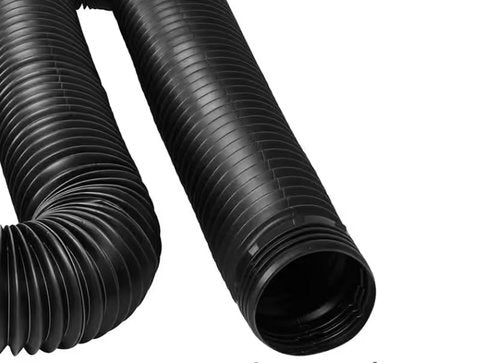 1pc 4 in. x 25 Feet. Black Copolymer Solid Drain Pipe - Easy to Install