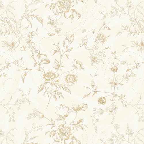 Dimoon 86.6"x17.3" Peel and Stick Wallpaper Contact Paper Boho Beige Wallpaper Brown Floral Removable Wall Paper Flower Self Adhesive Modern for Cabinets and Drawers Bedroom Papel Tapiz para Pared