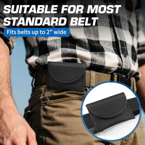 Ullnosoo Glove Pouch for Duty Belt, 1680D Nylon Latex Disposable Glove Holder for Firefighters, EMS, EMT, Paramedics, First Responders