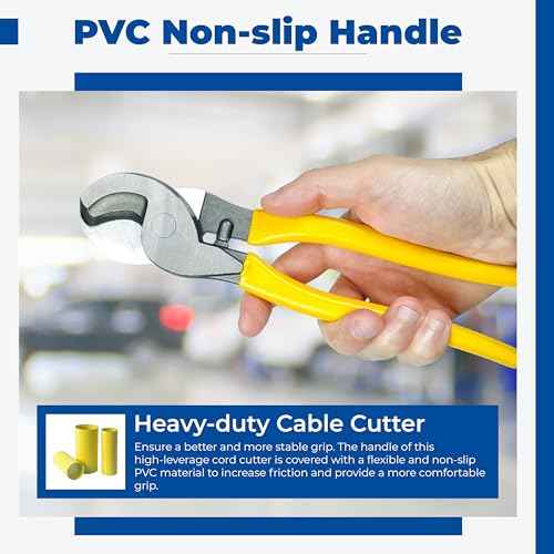 Cable Cutter Heavy Duty Wire Cutting Tool Shears for Aluminum, Copper, Electrical Wire, Communications Cables Cutter