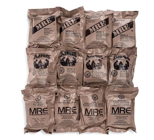 Leevax Military-Grade MRE Meals 24-Meal A&B Bundle, Inspection 2026+ Emergency Food Supply