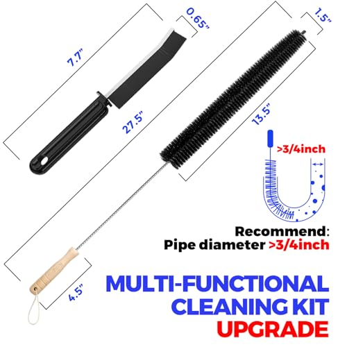 Holikme 3-Piece Dryer Vent Cleaner Kit – Replacement Lint Brush Set (2-Pack Variant) for Dryer Vents & Lint Traps