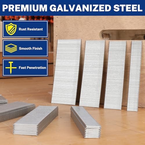 WORKPRO 1200 Count Brad Nails Assortment 2” 1-1/2” 1-1/4” 3/4” Heavy Duty Zinc-Plated Steel