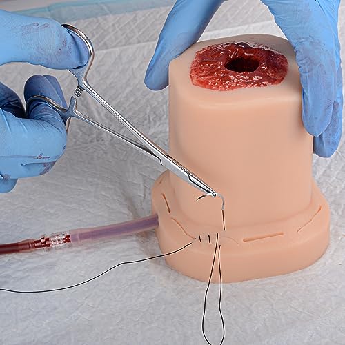 Wound Packing Trainer Gunshot Simulation Kit with Carrying Case