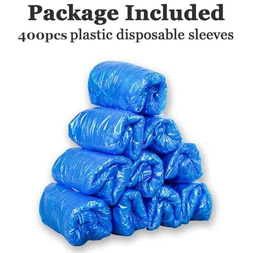Yzurbu Disposable Arm Sleeves, Plastic Waterproof Oversleeves Protector Covers with Elastic on Cuff