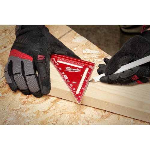 Milwaukee 4-1/2 in Trim Square with Dual 1/4" & 3/8" Heels, Locking Precision