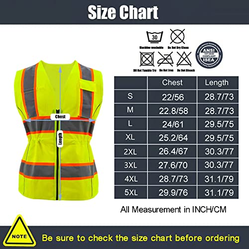Safety Vest Reflective for Woemn High Visibility Construction Vest