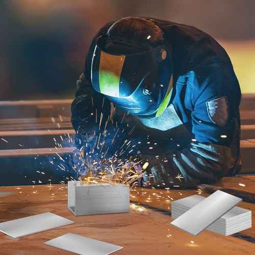 Coopay 48 Pack 6061 T6 Aluminum Sheet Welding Kit, 2¡± x 4¡± Welding Coupons, 3/16", 1/8", 1/16", 1/32" Thick, 12 PCS Each, DIY Weld Practice Kits Beginners for Mig Tig Stick MMA Arc Gas Heat Treatable