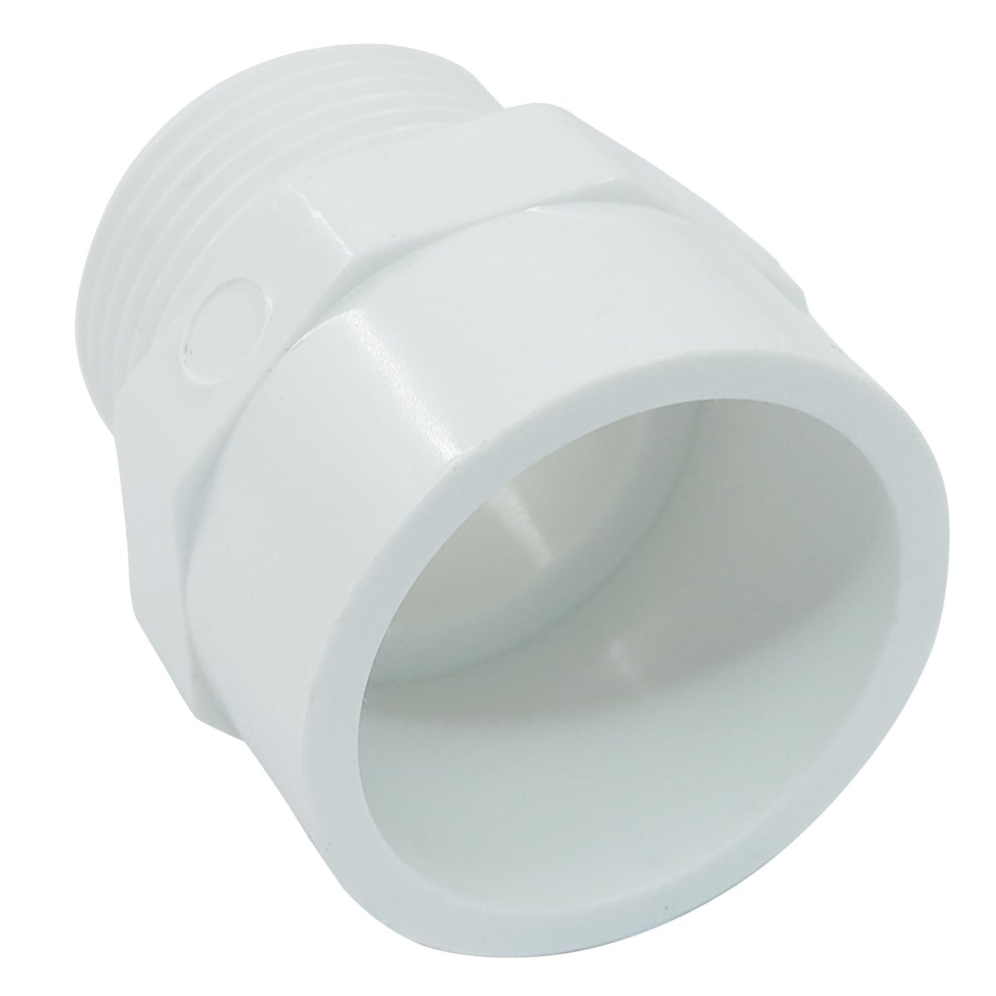 PHITUODA 10 PCS PVC Coupling Fittings, White Male Thread Adapter Connector, 3/4-Inch Female Thread Threaded Coupling for Schedule 40 PVC Pipe/Plumbers