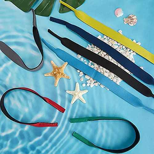 Frienda 10 Pieces Floating Eyewear Retainer Durable Neoprene Sunglasses Straps Floating Sunglasses Eyewear Holder Soft Eyeglass Straps for Water Activities Men Women(Classic Color)