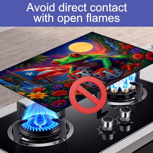 HOMETITUTE Frog Stovetop Cover 28x20 Diatomite Heat Protector for Cooktop