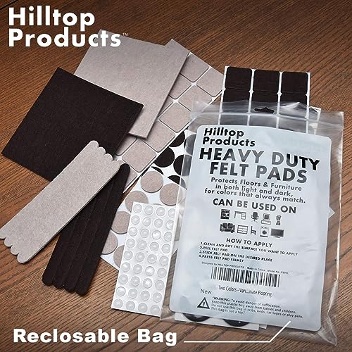 165 Piece Felt Furniture Pads Set - Self-Adhesive Floor Protectors & Noise Bumpers