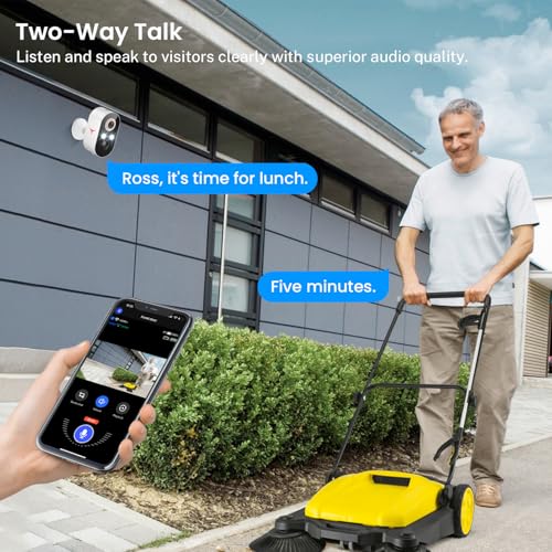 Orbitell Security Camera Wireless Wi-Fi Camera with Color Night Vision, Two Way Audio, AI Human Detection, Cloud Storage, Real-time Alert.