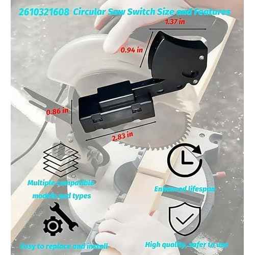 SW77 Trigger Switch Replacement Part for Ryobi & Ridgid 760245002 Electric Saw Switch Replaces Skil Bosch Circular Saw 2610321608 HD77 or HD77M